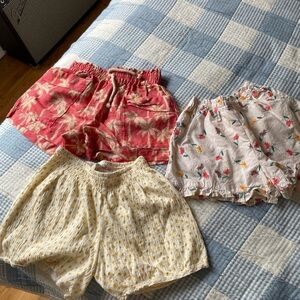 Zara kids Set of 3 Floral Print Shorts